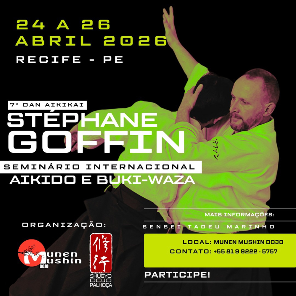 Seminário Internacional de Aikido e Buki Waza com Stéphane Goffin em Recife (PE)